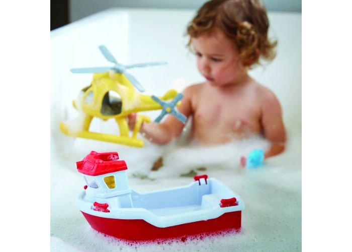 Barca-de-salvare-cu-elicopter-Green-Toys-2 Barcă de salvare cu elicopter | Rescue Boat with Helicopter