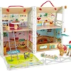 Clubul-Ponei-din-Grajd-de-Lemn-pentru-Familie-Fericita-Hape-1 Clubul Ponei din Grajd de Lemn l Happy Family Wooden Stable Pony Club