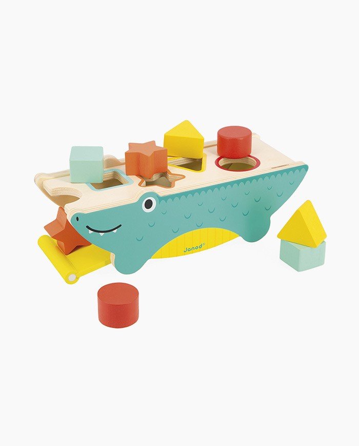 Crocodilul-care-sorteaza-formele-Janod-1 Crocodilul care sortează formele | Shape Sorting Crocodile