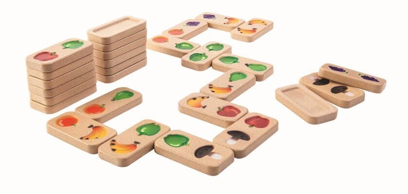 Domino-de-fructe-si-legume-PlanToys Domino de fructe și legume