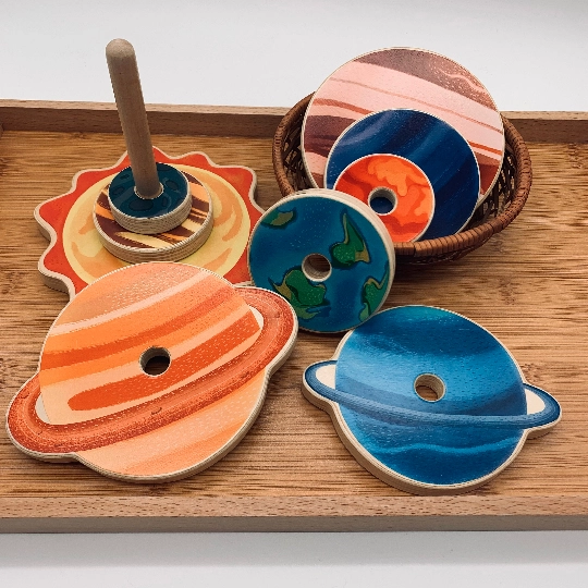 Jucarii-stivuibile-Planete-Mideer-2 Jucării stivuibile - Planete l Stacking Toys - Planets