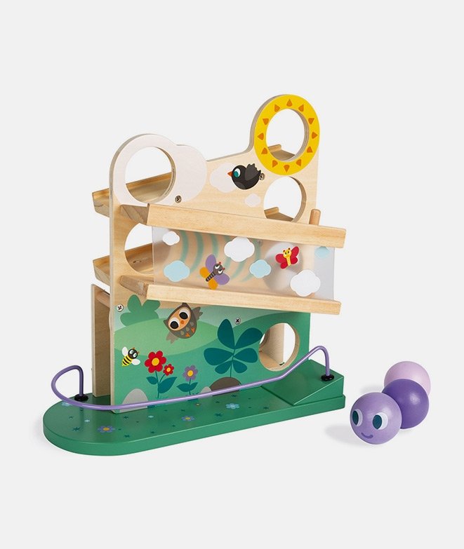 Pista-cu-bile-Caterpillar-Janod Pistă cu bile Caterpillar