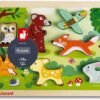Puzzle-cu-bucati-mari-de-padure-Janod-1 Puzzle masiv cu animale din pădure l Forest Chunky Puzzle