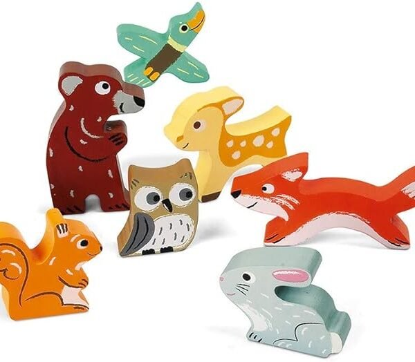 Puzzle-cu-bucati-mari-de-padure-Janod Puzzle cu bucăți mari de pădure