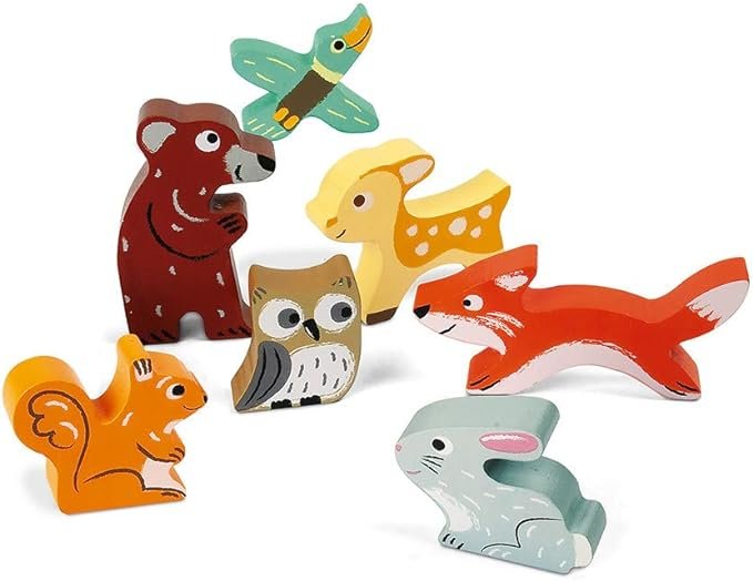 Puzzle-cu-bucati-mari-de-padure-Janod Puzzle cu bucăți mari de pădure