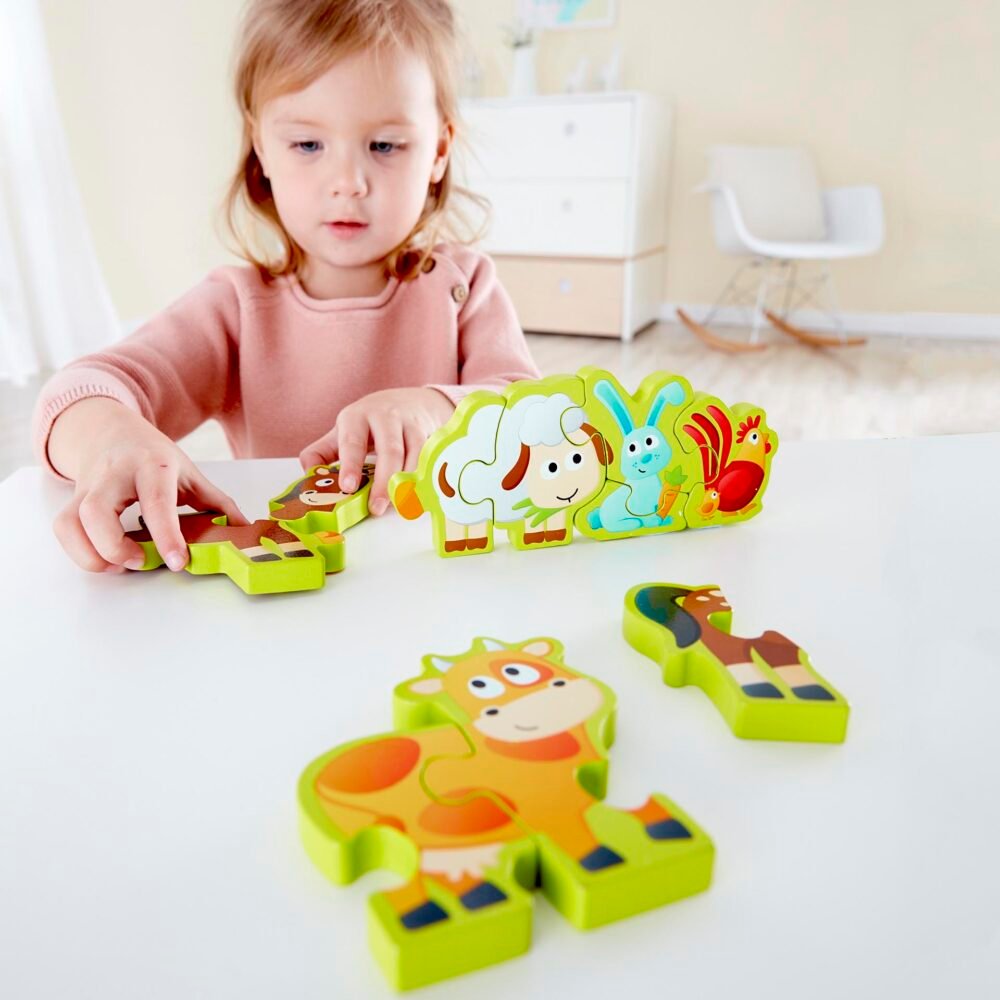 Puzzle-cu-numere-si-animale-de-ferma-Hape-1 Puzzle cu numere și animale de fermă l Numbers & Farm Animals Puzzle