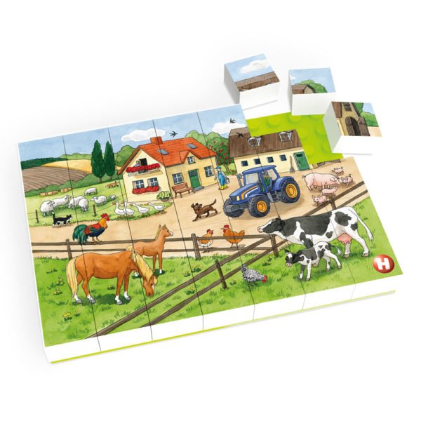 Puzzle-cu-viata-la-ferma-Hubelino Puzzle cu viața la fermă