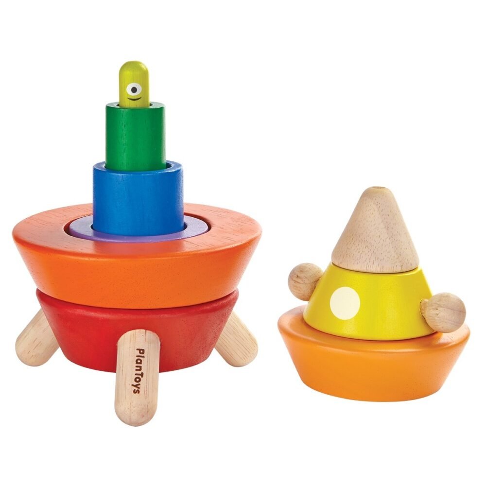 Racheta-de-sortare-a-conurilor-PlanToys-2 Rachetă de sortare a conurilor l Cone Sorting Rocket