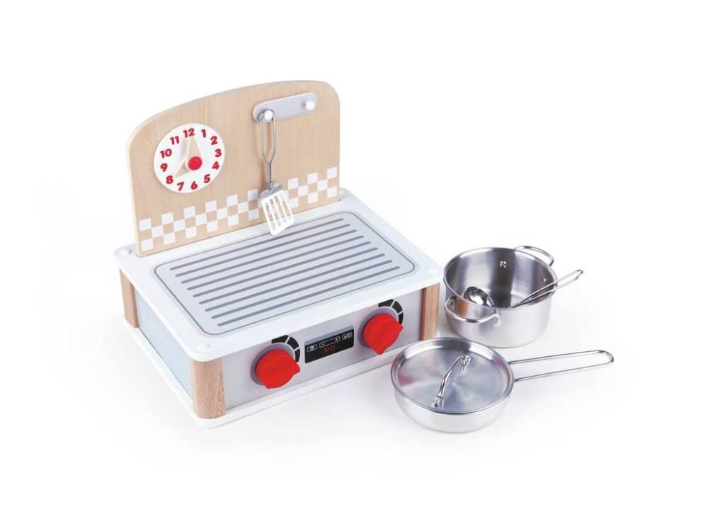 Set-de-bucatarie-si-gratar-2-in-1-Hape-1 Set de bucătărie și grătar 2 în 1 | 2-in-1 Kitchen & Grill Set