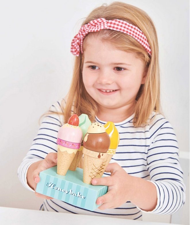 Set-de-cornete-de-inghetata-Le-Toy-Van-1 Set de cornete de înghețată l Ice Cream Cone Set