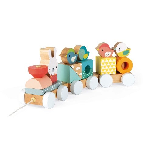Trenulet-puzzle-din-lemn-Janod-2 Trenuleț puzzle din lemn | Wooden Puzzle Train